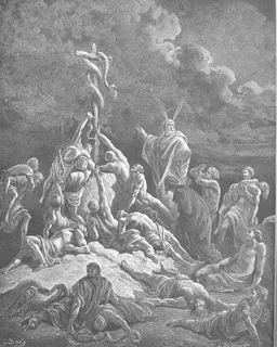 The Bronze Serpent by Gustave Doré