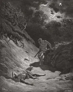 Cain Slays Abel by Gustave Doré