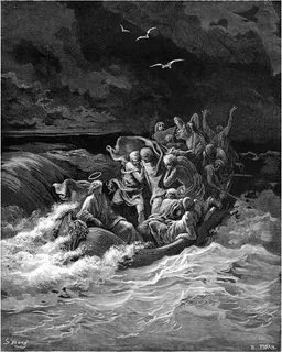 Jesus Calming the Tempest by Gustave Doré