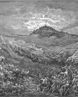 The Egyptians Drown in the Sea by Gustave Doré
