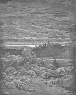 The Death of Gideon's Sons by Gustave Doré