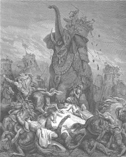 The Death of Eleazar by Gustave Doré
