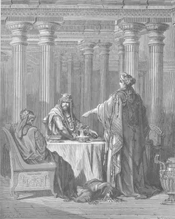 Esther Accuses Haman by Gustave Doré