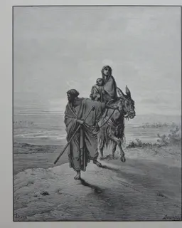 Flight into Egypt by Gustave Doré