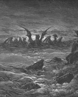 Daniel's Vision of the Four Beasts by Gustave Doré
