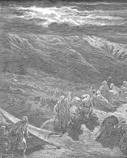 The Giving of the Law on Mount Sinai by Gustave Doré