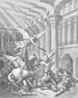 Heliodorus Is Cast Down by Gustave Doré