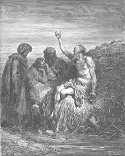 Job Speaks with His Friends by Gustave Doré