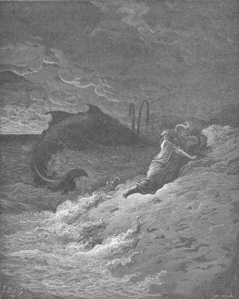 Jonah Is Spewed Forth by the Whale