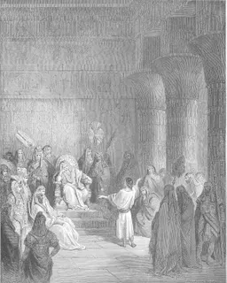 Joseph Interprets Pharaoh's Dream by Gustave Doré