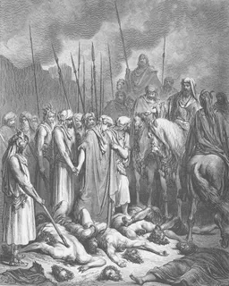 Joshua Spares Rahab by Gustave Doré
