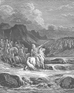 Judas Maccabeus Pursues Timotheus by Gustave Doré