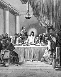 Jesus and the Disciples at the Last Supper by Gustave Doré