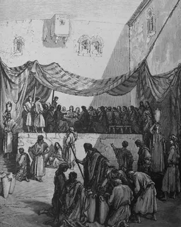 Marriage at Cana by Gustave Doré