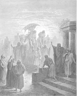 The Meeting of Isaac and Rebekah by Gustave Doré