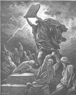 Moses Breaks the Tables of the Law by Gustave Doré