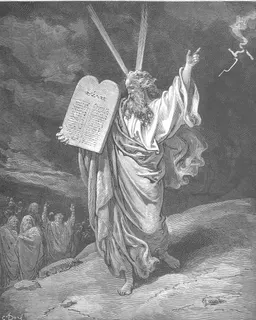 Moses Comes Down from Mount Sinai by Gustave Doré
