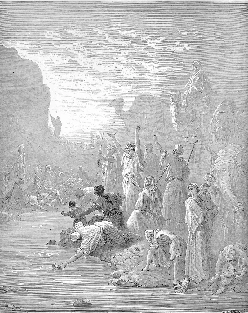 Moses Strikes the Rock at Horeb