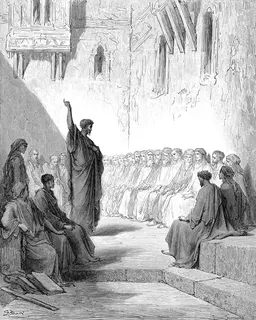 St Paul Preaching to the Thessalonians by Gustave Doré