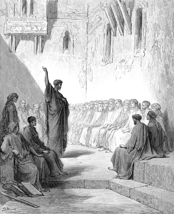 St Paul Preaching to the Thessalonians