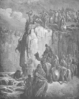 The Prophets of Baal Are Slaughtered by Gustave Doré