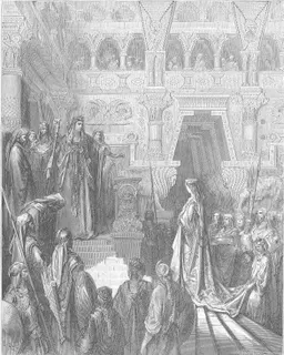 Solomon Receives the Queen of Sheba by Gustave Doré