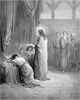 Jesus Raises the Daughter of Jairus from the Dead by Gustave Doré