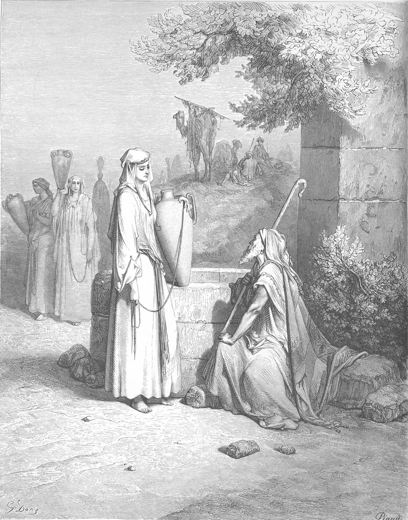 Eliezer and Rebekah at the Well