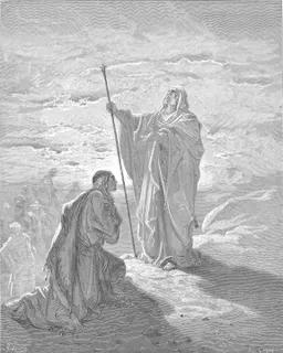 Samuel Blesses Saul by Gustave Doré