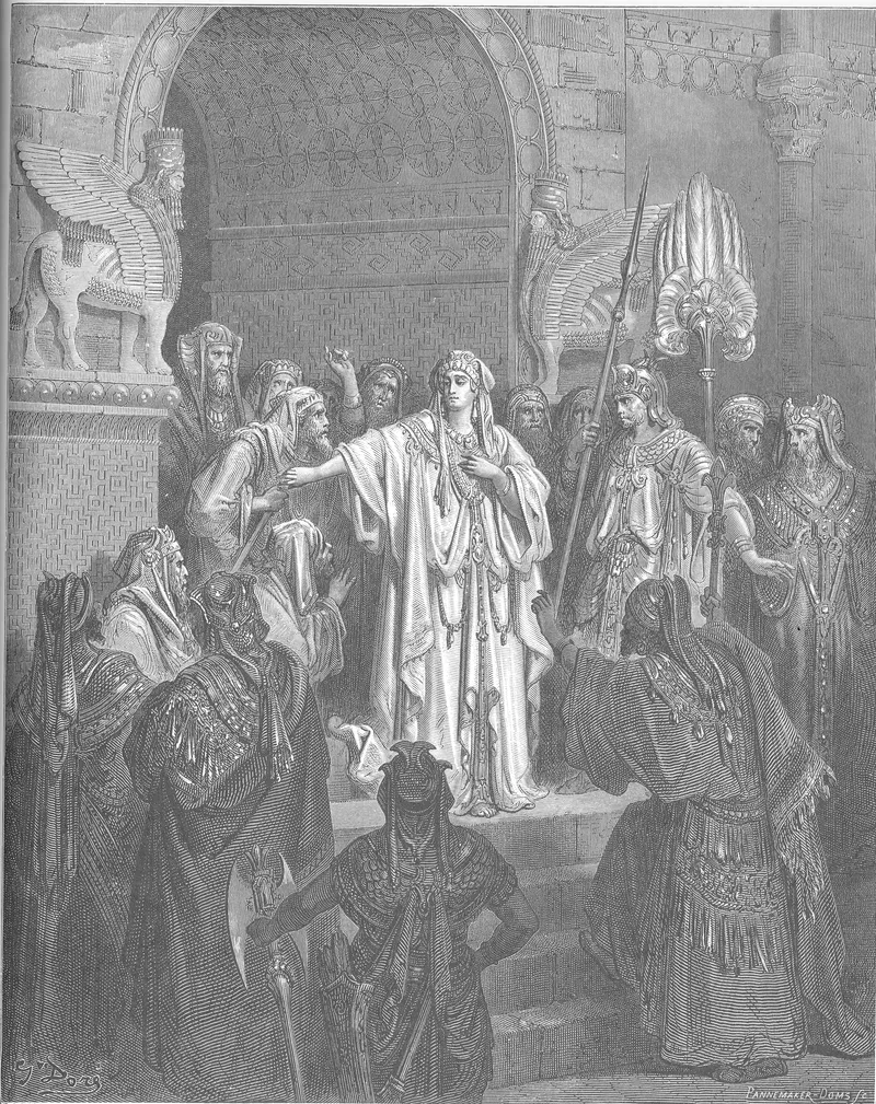 Queen Vashti Refuses to Obey Ahasuerus' Command
