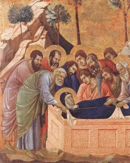 Burial (Entombment) by Duccio di Buoninsegna