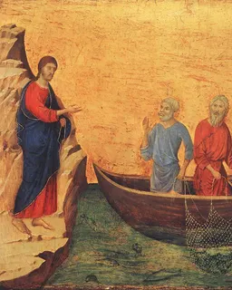 Calling of Peter and Andrew by Duccio di Buoninsegna