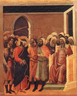 Christ Mocked by Duccio di Buoninsegna