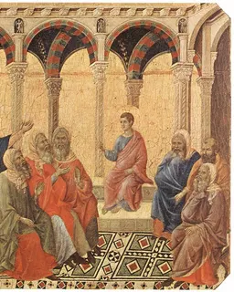 Disputation with the Doctors by Duccio di Buoninsegna