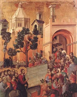 Entry into Jerusalem by Duccio di Buoninsegna