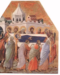 Funeral of the Virgin by Duccio di Buoninsegna