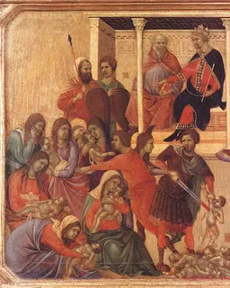 Massacre of the Innocents by Duccio di Buoninsegna