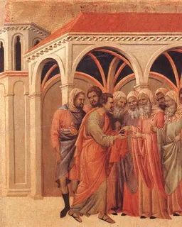 Pact of Judas by Duccio di Buoninsegna