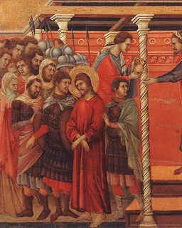 Pilate Washing his Hands by Duccio di Buoninsegna