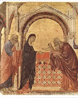 Presentation at the Temple by Duccio di Buoninsegna