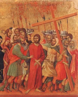 Way to Calvary by Duccio di Buoninsegna