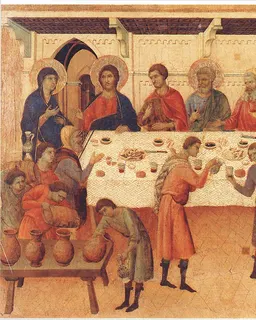 Wedding at Cana by Duccio di Buoninsegna