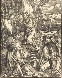 Christ on the Mount of Olives (Agony in the Garden) by Albrecht Dürer