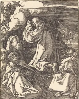 Christ on the Mount of Olives (Agony in the Garden) by Albrecht Dürer