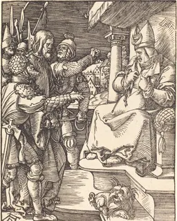 Christ Before Caiaphas by Albrecht Dürer