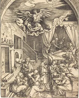 The Birth of the Virgin by Albrecht Dürer