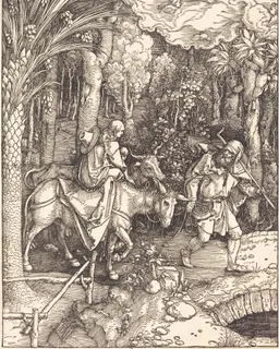 The Flight into Egypt by Albrecht Dürer