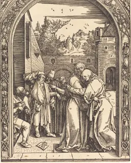 Meeting of Joachim and Anna at the Golden Gate by Albrecht Dürer