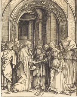 The Betrothal of the Virgin by Albrecht Dürer