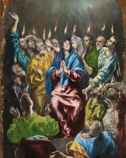 Pentecost by El Greco (Doménikos Theotokópoulos)